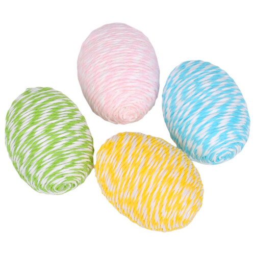 8Pcs Lightweight Foam Easter Eggs Assorted Colors for Holiday Craft