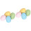 8Pcs Lightweight Foam Easter Eggs Assorted Colors for Holiday Craft 6