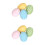 8Pcs Lightweight Foam Easter Eggs Assorted Colors for Holiday Craft 7