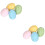 8Pcs Lightweight Foam Easter Eggs Assorted Colors for Holiday Craft 8