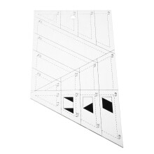 Akryl Quiltmall Transparent Sömnad Med Markeringar