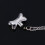 Pet Paw Bone Form Cremationsurna Halsband Av Rostfritt 8