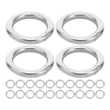 24Pcs Rostfritt O-Ringar 4 Mm För Smycken, Drömfångare,