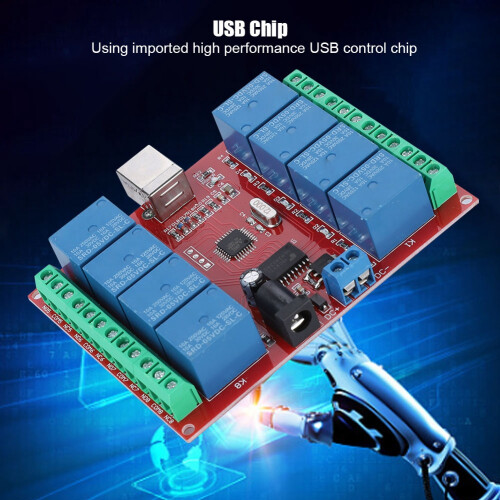 8-Channel 5V USB Control Relay Module 10A 250V with Driver 2