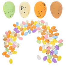 100Pcs Diy Skumfärgade Påskägg Imitationsfärgglada Ägg Påskfyllnad 3Cm