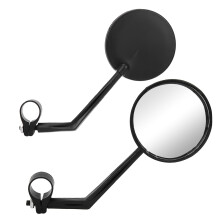 2er-Pack Scooter-Rückspiegel, Öffnung 2,4 cm, Schwarz