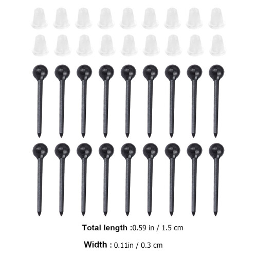 1 Set Kvinnors Plast Öronringar DIY Öronproppar Öronskydd Material 1