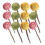 12Pcs Tuggleksaker, Guldiguvens , Lollipop, Molar Tugg 9