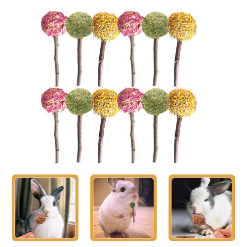 12Pcs Tuggleksaker, Guldiguvens , Lollipop, Molar Tugg 2