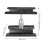 Black Rotation Work Platform for 1/8 1/10 RC Models Adjustable Height 4