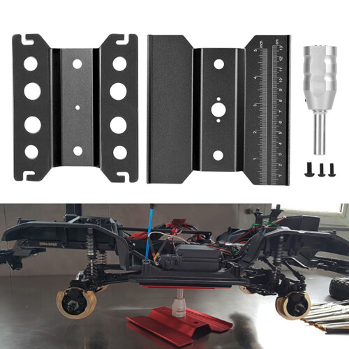 Black Rotation Work Platform for 1/8 1/10 RC Models Adjustable Height 2