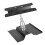 Black Rotation Work Platform for 1/8 1/10 RC Models Adjustable Height 7