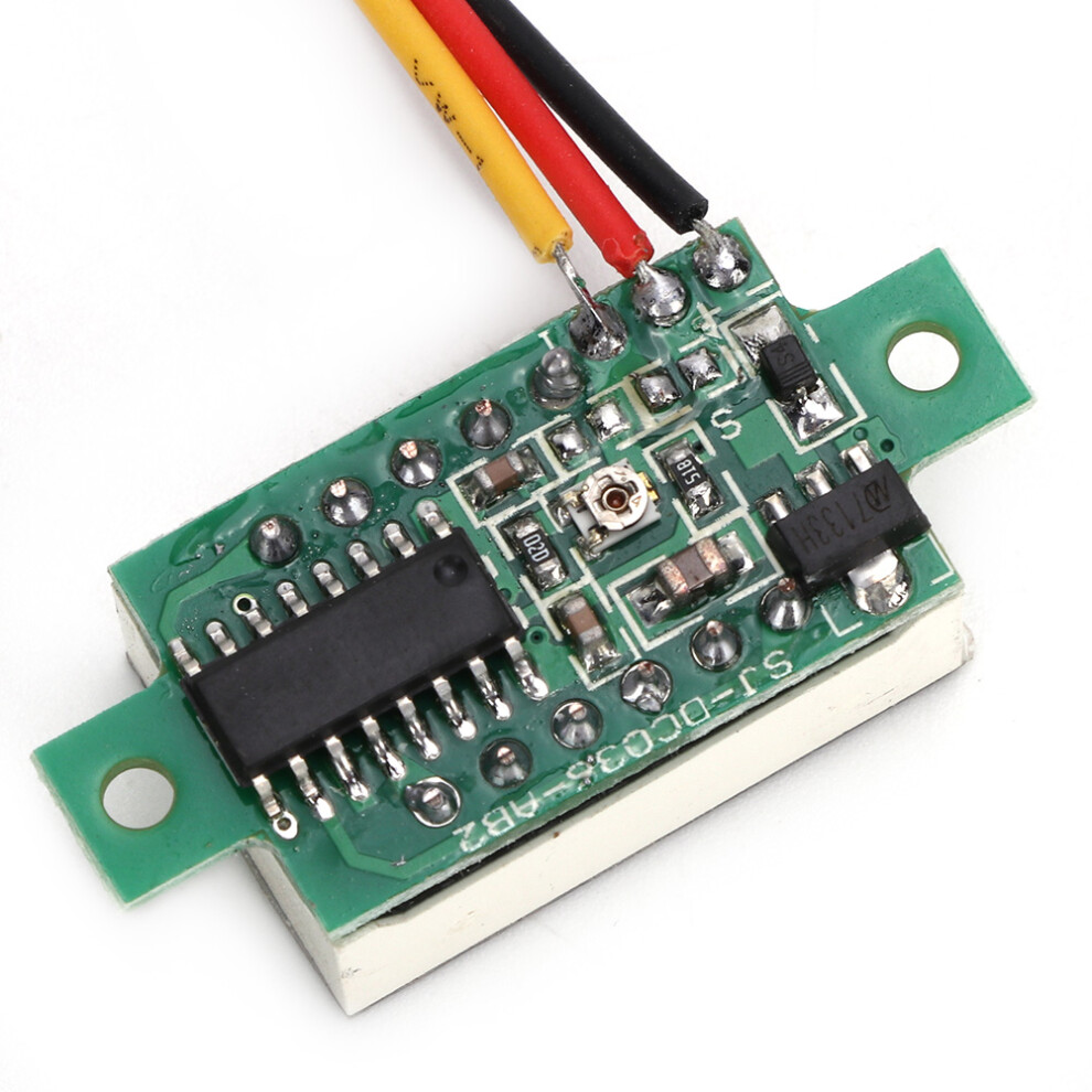 5Pcs Blue 0.36 Inch Digital Dc Voltmeter Â 0-100V Led Panel Meter 9451363414286