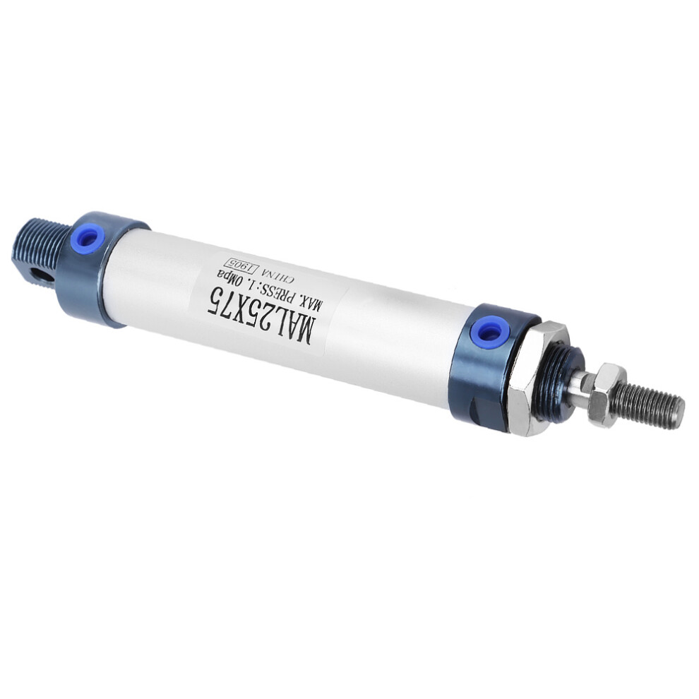 Heavy Duty Pneumatic Cylinder 25Mm Diameter 75Mm Stroke Aluminium Alloy Au 4961363414520