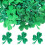 100Pcs St Patrick'S Day Konfetti Med Klöver För Fest 10
