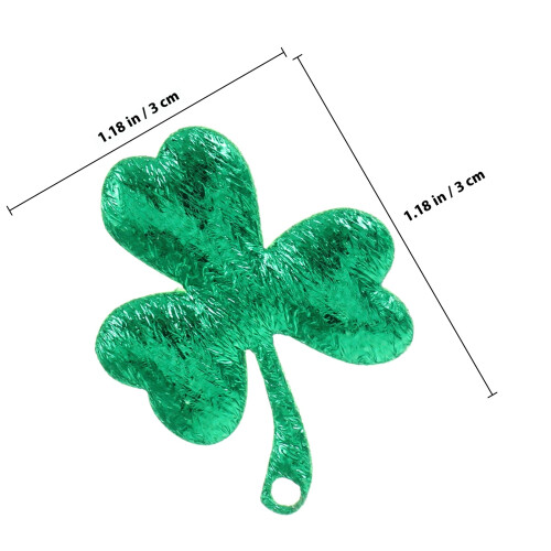 100Pcs St Patrick'S Day Konfetti Med Klöver För Fest 1