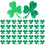 100Pcs St Patrick'S Day Konfetti Med Klöver För Fest 6