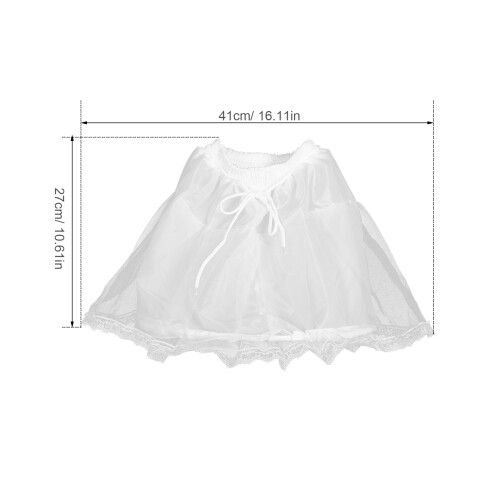 Petticoat Krinolin Underröj Elastisk Midja För Flickor Fest Klänning 1