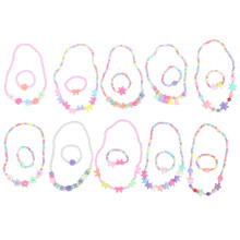 10 Set/20Pcs Akryl Smycken För Barn Blomdesign