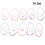 10 Set/20Pcs Akryl Smycken För Barn Blomdesign 7