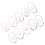 10 Set/20Pcs Akryl Smycken För Barn Blomdesign 5
