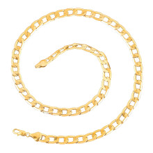24 Herrklocka Hip Hop Halsband Punk 18K Guldöverdragen