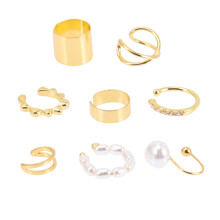 8Pcs Kvinnors Flickors Örhake Näshape Set Modetillbehör