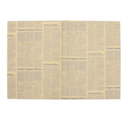 40 Ark Vintagemaskerat Kraftpapper För Buketter Presentpapper