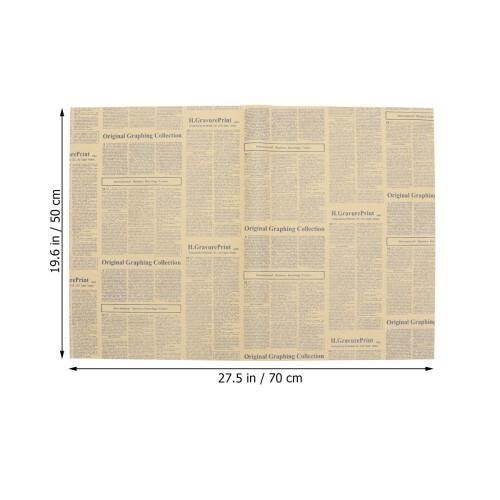 40 Ark Vintagemaskerat Kraftpapper För Buketter Presentpapper 1