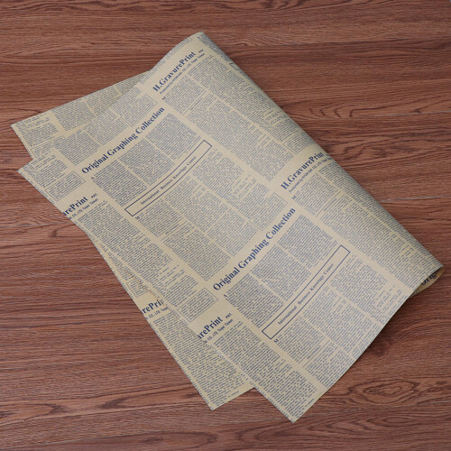 40 Ark Vintagemaskerat Kraftpapper För Buketter Presentpapper 2