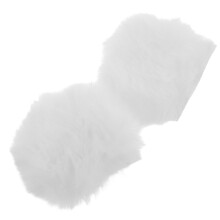 1Paar Weißer Flauschiger Bärenohren Helmaufkleber Helm
