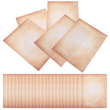 100Pcs Vintage Brevpapper A4 Dubbelsidigt För Scrapbooking Hantverk