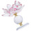 Crystal Lotus Tea Light Holder for Buddhist Altar 1