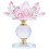 Crystal Lotus Tea Light Holder for Buddhist Altar 11