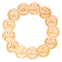 13Pcs Baby Kort Vete Mönster Skivor Fotoprops