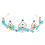 Rhinestone Tiara Barock Stil Kroon Bröllopsbrud Huvudprydnad 11