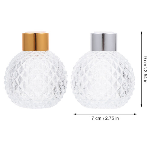 6Pcs Glasdoftflaskor Parfymflaskor Essensbehållare 100 Ml 1