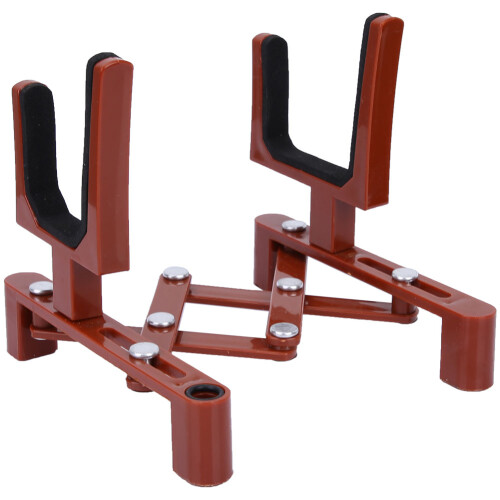 Portable Violin Stand Bracket in Red - Professional Folding Design 1