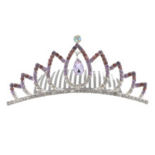 1Bride Tiara Comb Lichtgewicht Lavendel Haarjuweel Voor Feest