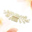 Bride Hair Combs Handgjorda Inlagd Guld 3