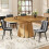 Extendable Round to Oval Dining Table, Seats 6 3