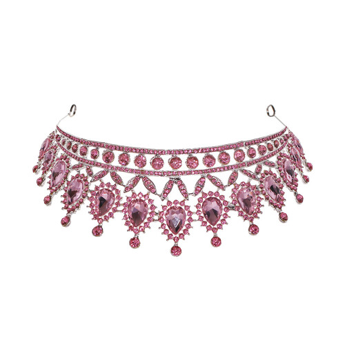 Rhinestone Bridal Krans Tiara Bröllops Håraccessoar