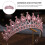 Rhinestone Bridal Krans Tiara Bröllops Håraccessoar 9