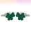 1 Par St Patrick's Day Klöver Manschettknappar Knapplås 8