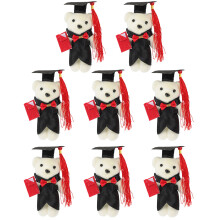 24 Pcs Bear Bouquet DIY-Ornamenter Små Björndockor Examen Present