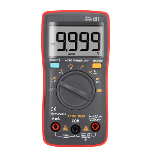 An8008 Digital Multimeter Auto-Ranging Fickportabel LCD DC AC Spänning