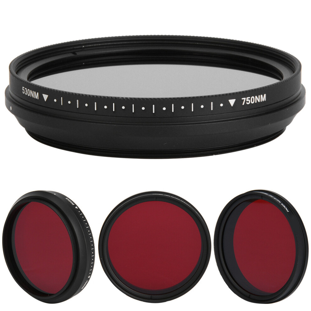 Digital Ir Filter 58Mm Adjustable Optical Infrared 530-750Nm For Dslr Cameras 8111363417960