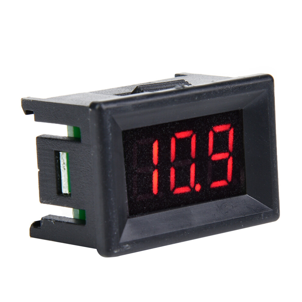 Waterproof 0.36Inch Digital Volt Meter Dc 2.4-30V Two Wire Red Led Display 9411363417649