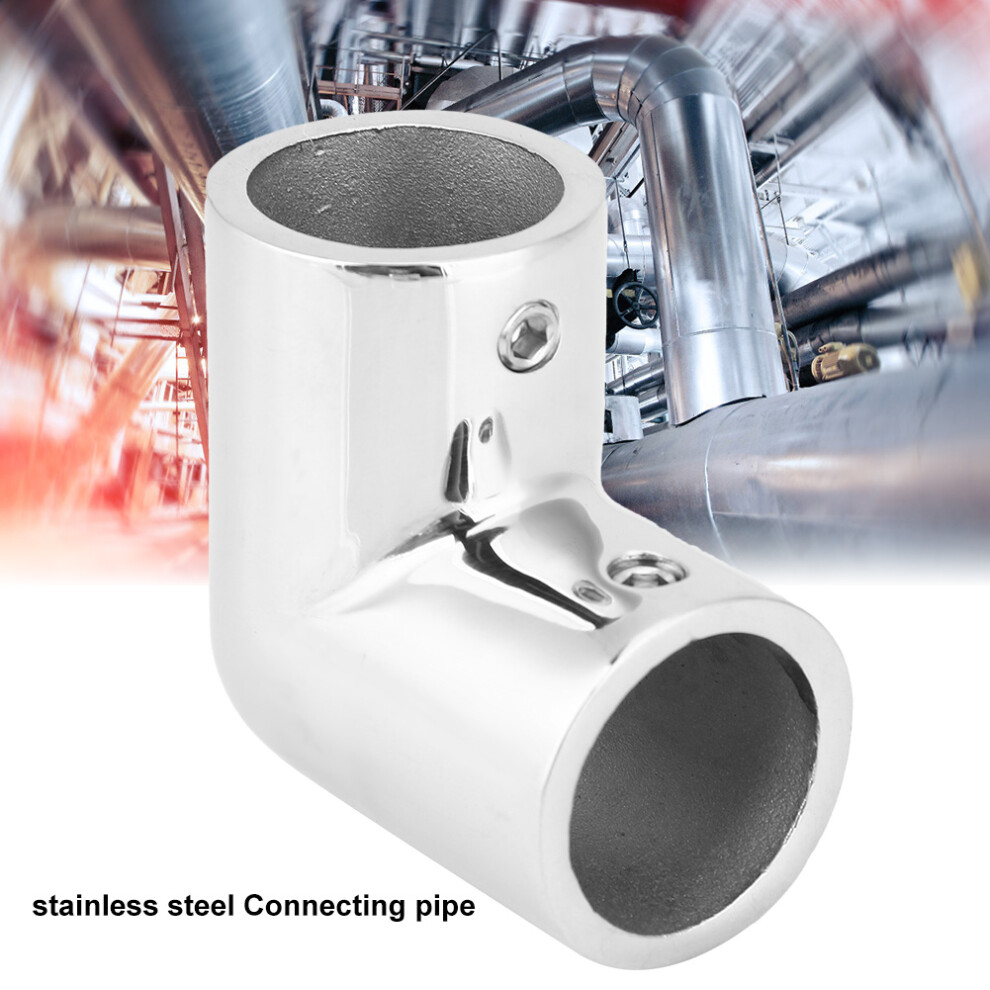 316 Stainless Steel 2 Way Pipe Fitting Elbow 25Mm Thickened Pipe Connection 7651363419522
