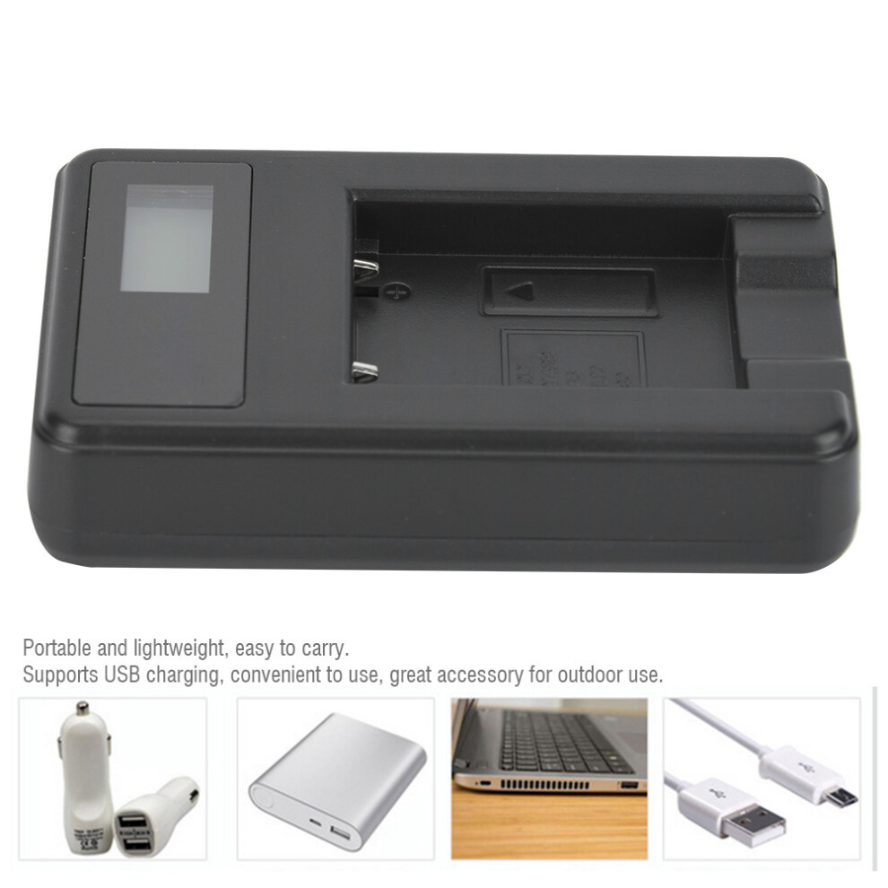 Usb Charger Lcd Screen For Np-45/Li-40B Safe & Quick Charging Black 8141363417875